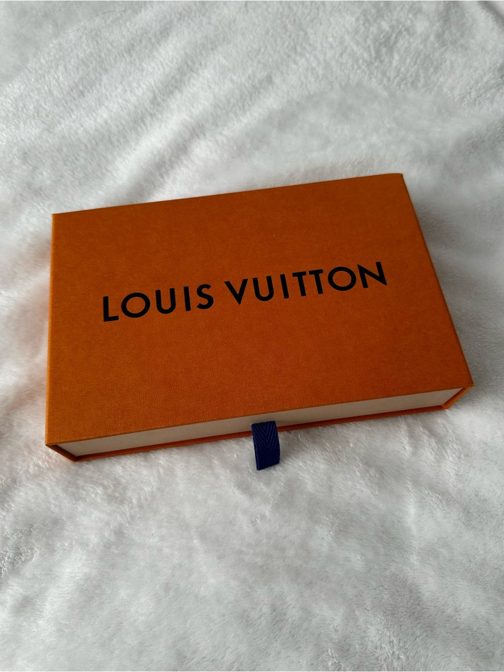 Louis Vuitton Orange Box with Navy Pull Tab